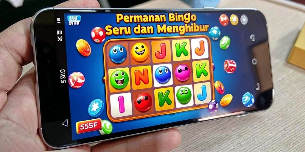 Screenshot gameplay Bingo di 555F yang menampilkan momen seru.