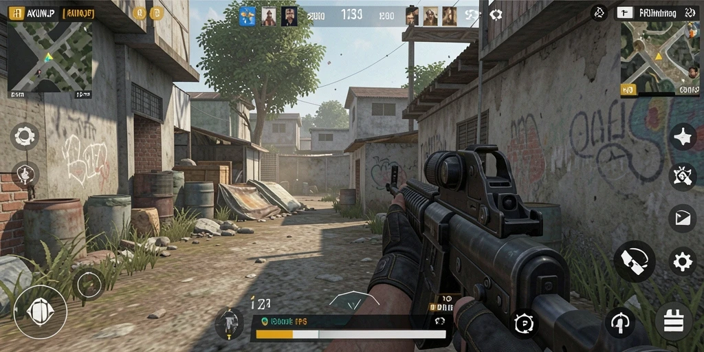 Gameplay seru AKUNJP dengan aksi tembak-menembak yang intens.