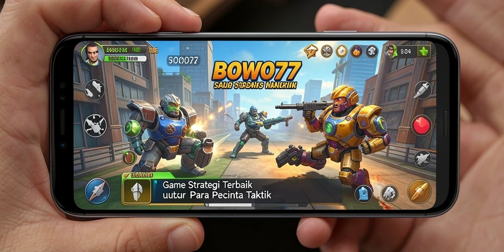 Tampilan gameplay yang intens dan strategis di BOWO77.