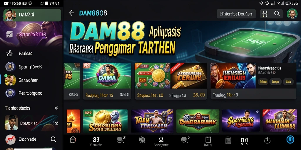 Screenshot gameplay yang menampilkan antarmuka taruhan DAM88.