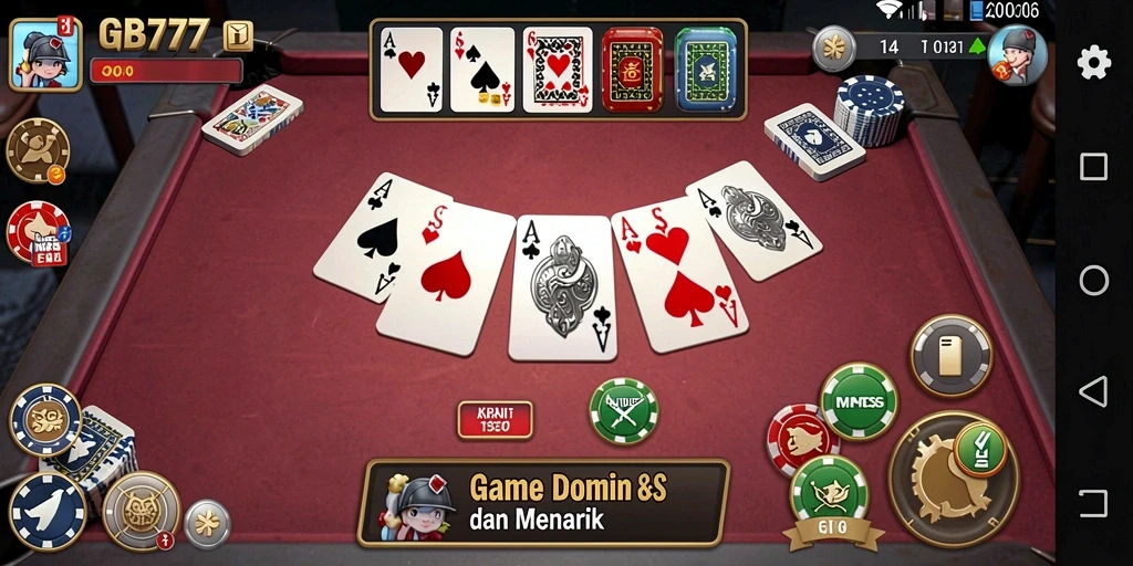 Tangkapan layar gameplay Domino yang menarik dan seru.