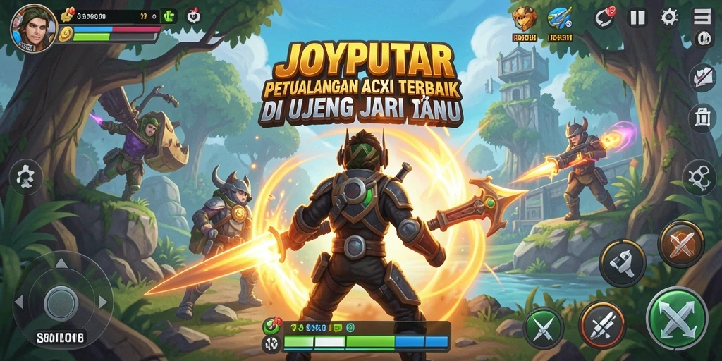 Screenshot utama dari gameplay <strong>JOYPUTAR</strong> yang menunjukkan aksi pertempuran yang mendebarkan.