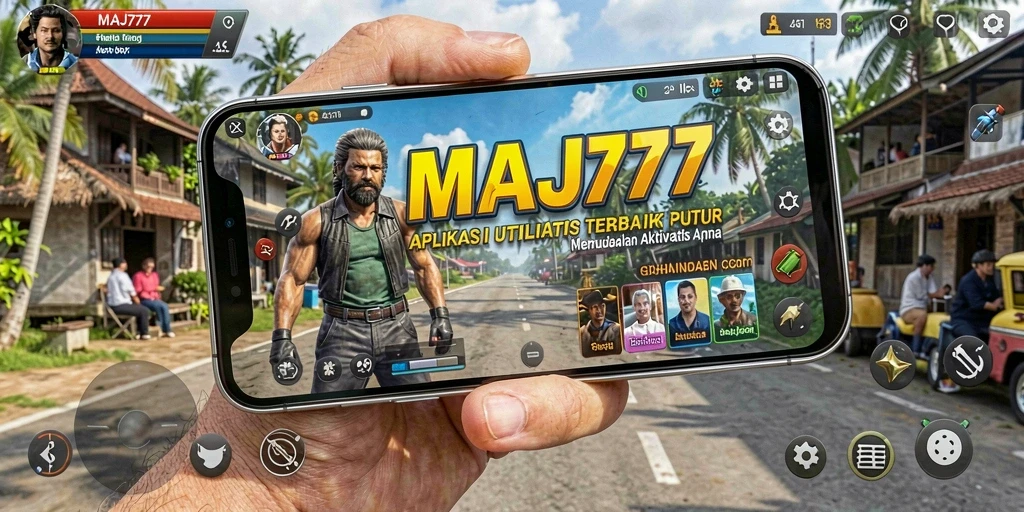 Tampilan antarmuka aplikasi MAJ777 yang modern dan intuitif.