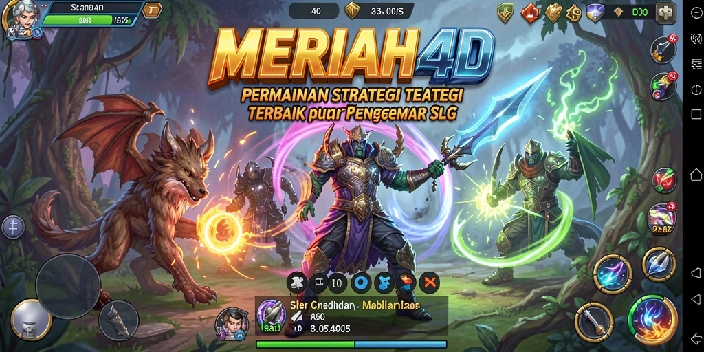 Tampilan gameplay menawan dari MERIAH4D dalam pertempuran strategi.