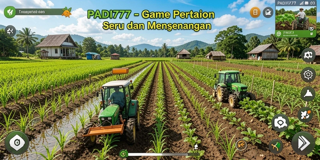 Tampilan menarik dari gameplay PADI777 yang menggugah selera bertani.