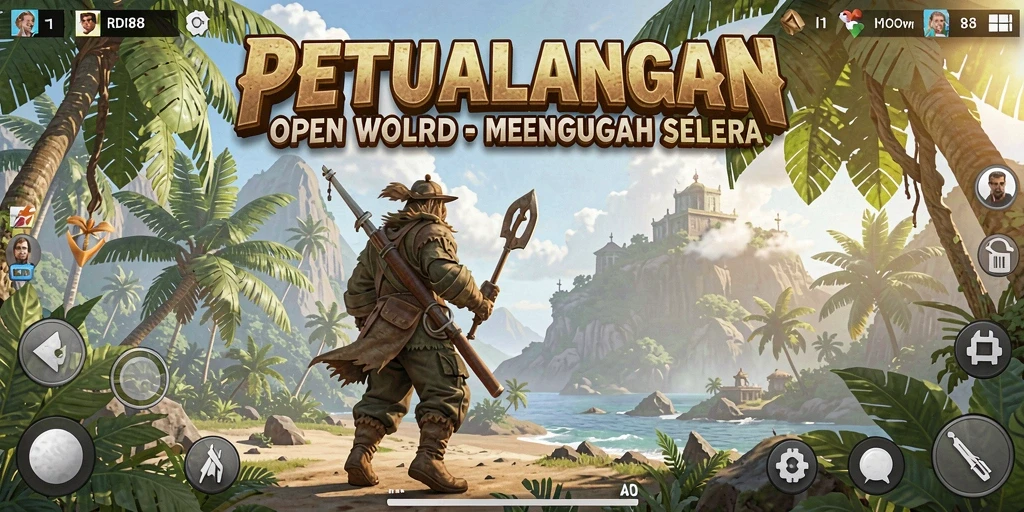 Tampilan luar biasa dari gameplay RDI88 dalam dunia Open World.