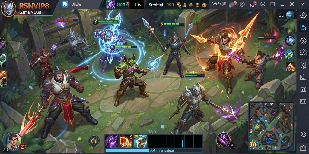 Tampilan gameplay menarik RSNVIP8 dengan aksi seru dan karakter unik.