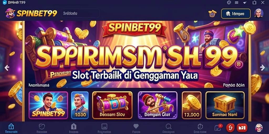 Screenshot SPINBET99 menunjukkan gameplay slot yang menarik dan penuh warna.