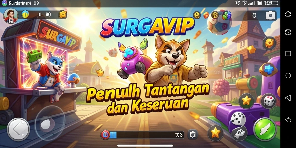Gameplay <strong>SURGAVIP</strong> yang penuh aksi dan menantang.