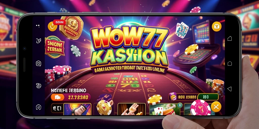Screenshot gameplay WOW77 menampilkan suasana Kasino yang menegangkan dan seru.