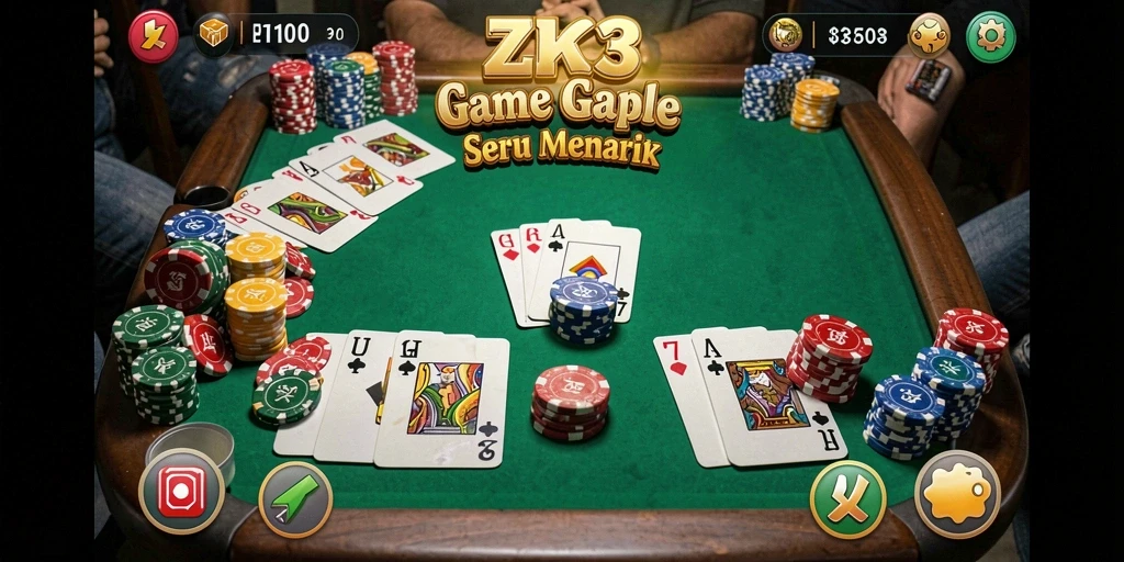 Tampilan gameplay seru dan menantang di ZK3.